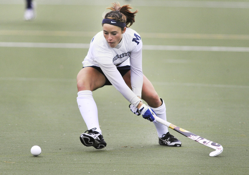 Hannah Clarke has emerged as one of Middlebury College s best all-around players in terms of fitness, strength, agility, according to her coach.