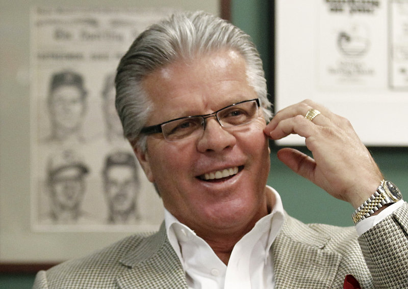 Pete Mackanin, a Phillies bench coach, is the first candidate to interview for Boston’s vacant managerial position.