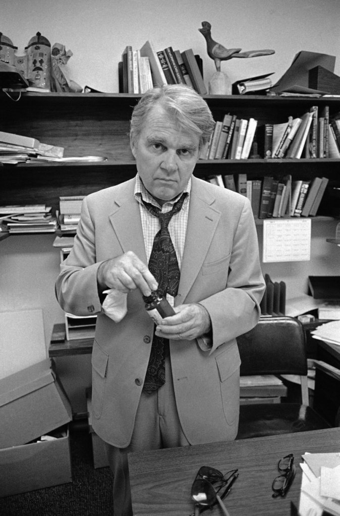 CBS News producer and correspondent Andy Rooney is shown in his New York office in 1978, the same year he launched his “60 Minutes” commentary segment.