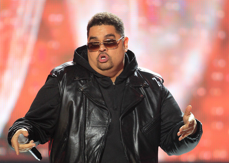 Rapper Heavy D, born Dwight Arrington Myers, performs at the BET Hip Hop Awards last month. Police believe a medical ailment caused his death at 44.