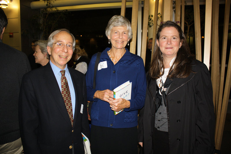Ken Spirer, who is a former Maine Community Foundation board chair, and Anne Jackson and Elizabeth Hilpman, who both serve on the current board. The “Inspiring Philanthropy” talk and reception was Thursday.