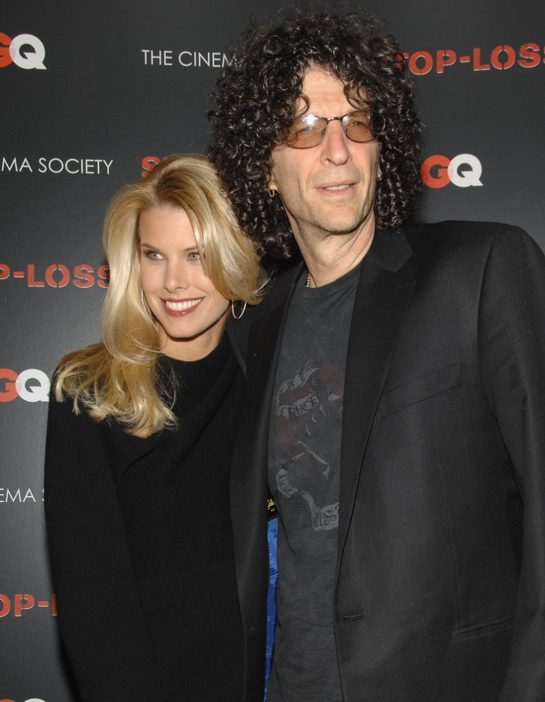 Radio host Howard Stern, shown with his wife, Beth Ostrosky, is said to be in negotiations to replace Piers Morgan on "America’s Got Talent."
