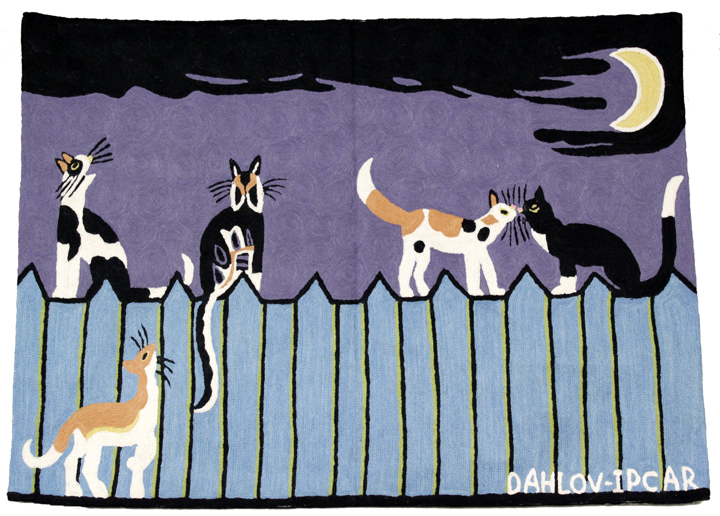 "Cats on a Fence," from "The Dahlov Ipcar Collection"