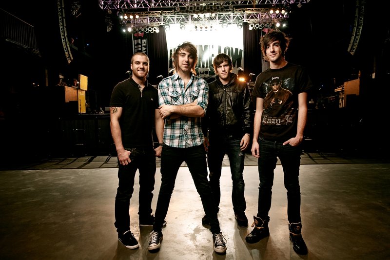 All Time Low is Alex Gaskarth, Jack Barakat, Zachary Merrick and Rian Dawson.