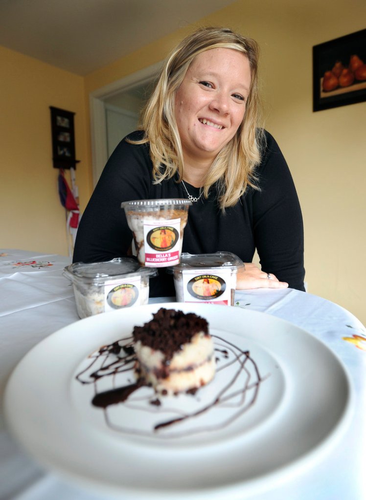 Emily Adams owns and operates Dirt on a Cake from her home in Windham.