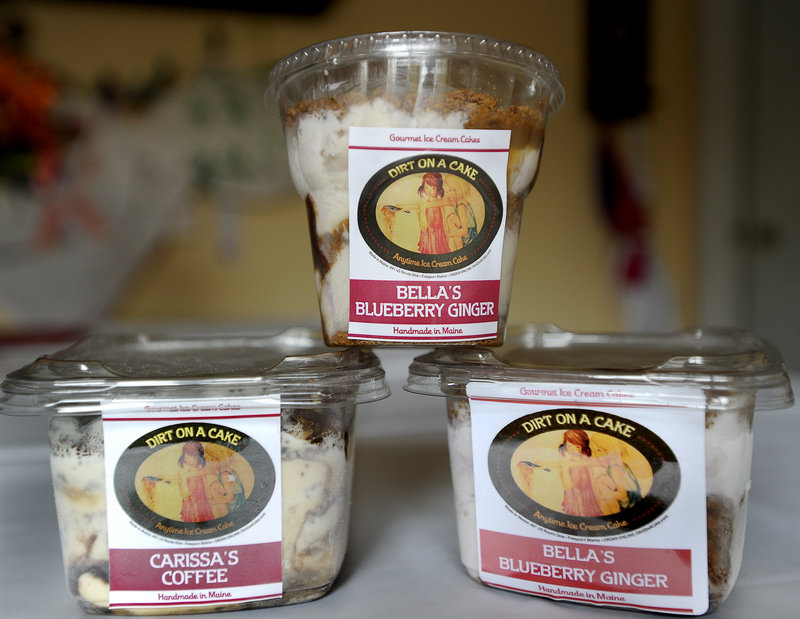 Emily Adams of Windham launched her ice-cream cake company Dirt on a Cake in September 2010.