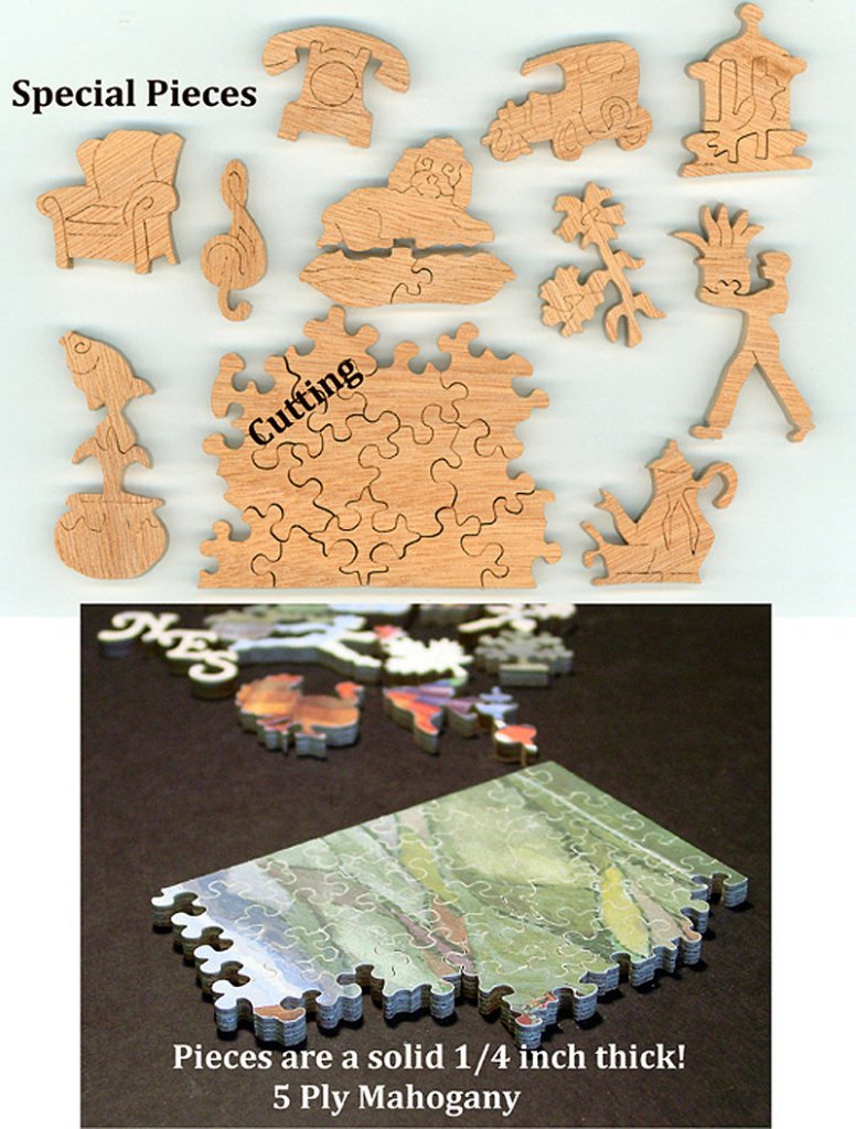 ... a handcut wooden jigsaw puzzle ...