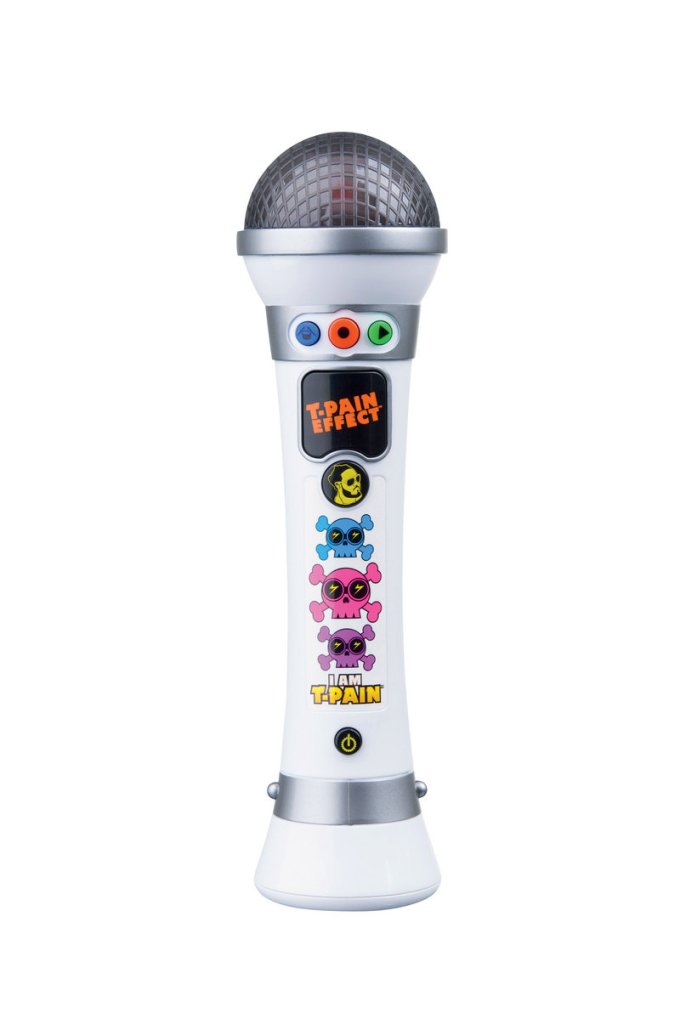 I AM T-PAIN MIC: Budding singers can choose freestyle or provided beats. The cable and software included allow users to upload from mic to the computer, to record, save or share online. Priced at $39.99 on toysrus.com