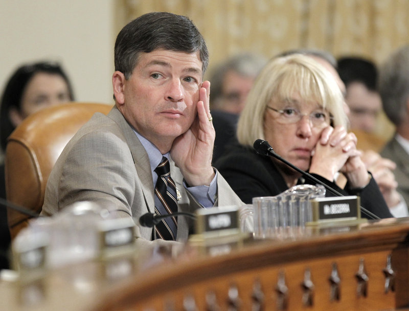 Aides say that the congressional supercommittee on debt reduction, co-chaired by Rep. Jeb Hensarling, R-Texas, left, and Sen. Patty Murray, D-Wash., right, needs a breakthrough by Monday night on a proposal to tame the federal debt in order to get an official audit before Wednesday’s deadline for approving the plan.