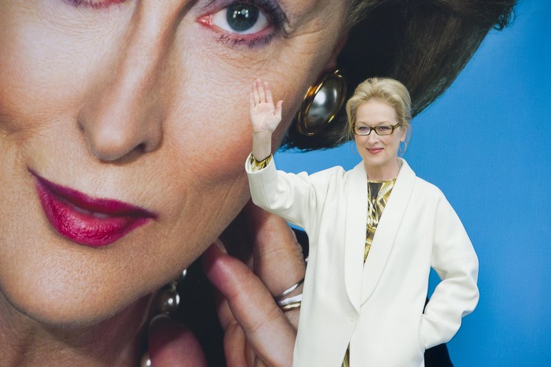 Actress Meryl Streep attends a news conference for “The Iron Lady” in London last Monday. The movie is about former British Prime Minister Margaret Thatcher.