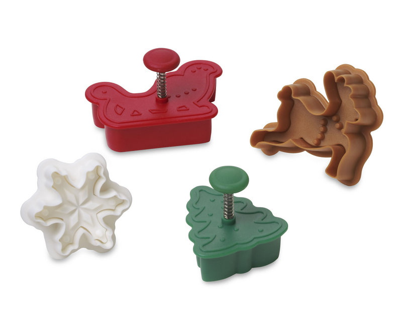 Holiday pastry cutters from Williams-Sonoma.