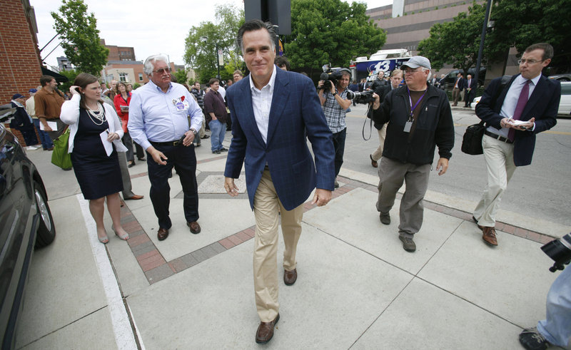 Republican presidential candidate Mitt Romney has tried to address accusations of flip-flopping this time around by defending the health insurance mandate that he instituted while governor of Massachusetts, even though it is reviled by GOP voters. “I’ve been as consistent as human beings can be,” Romney says.