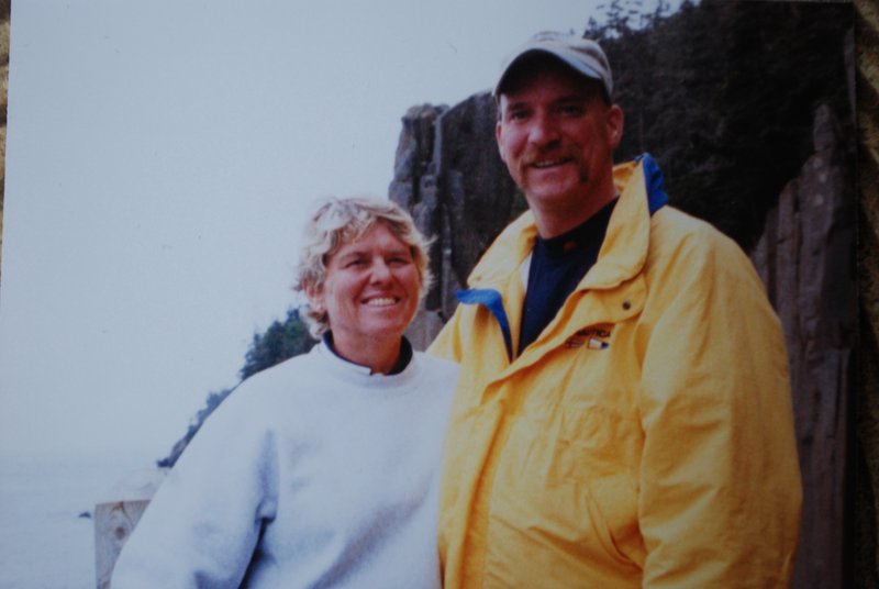 Stephen MacDonald and girlfriend Sylvia Hull, also a paramedic with the Portland Fire Department, in New Brunswick in 2006.