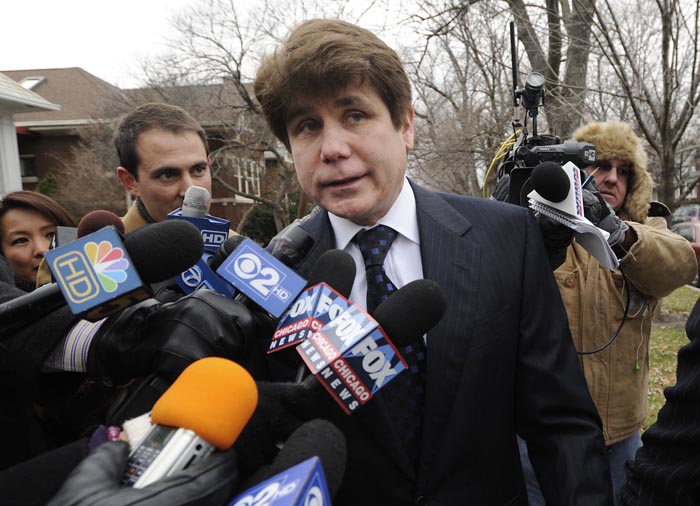 Former Illinois Governor Rod Blagojevich heads to federal court for his sentencing hearing in Chicago today.