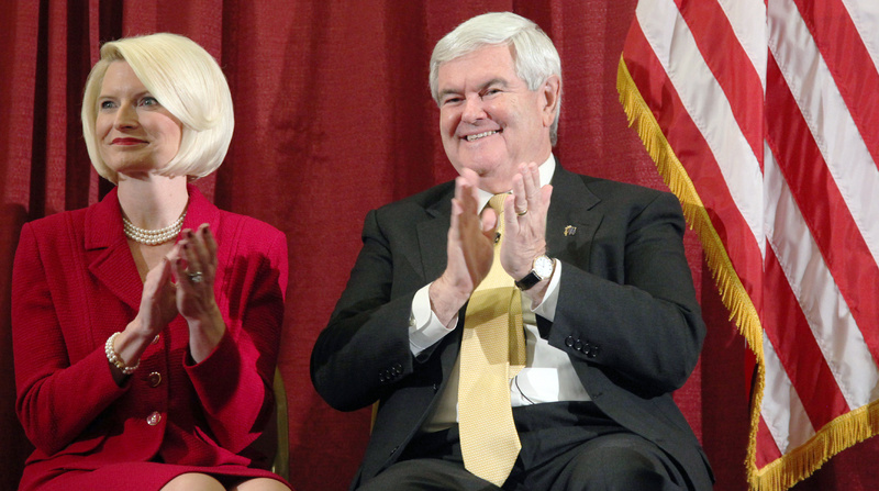 Newt Gingrich with third wife Callista. Americans’ attitudes toward divorced candidates have changed. But while one previous marriage seems to be acceptable, it remains to be seen whether a candidate with more than one failed union will be viewed favorably.