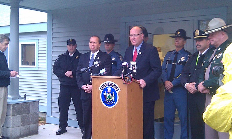 U.S. Marshall Noel March speaks at a press conference Wednesday, Dec. 7 to discuss David Hobson's arrest.