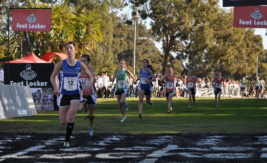 Abbey Leonardi of Kennebunk places in the 4th Cross Country Championships in San Diego.
