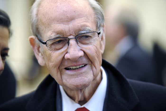 Former Democratic presidential nominee and U.S. Sen. George McGovern in a Jan. 22, 2011, photo.