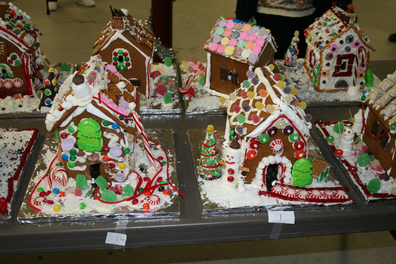 These gingerbread houses were made at the Denmark Congregational Church's annual gingerbread house making workshop last year.