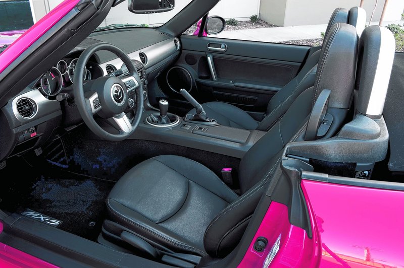 Inside the MX-5, the steering is responsive and offers a precise and quick-shifting six-speed gearbox.