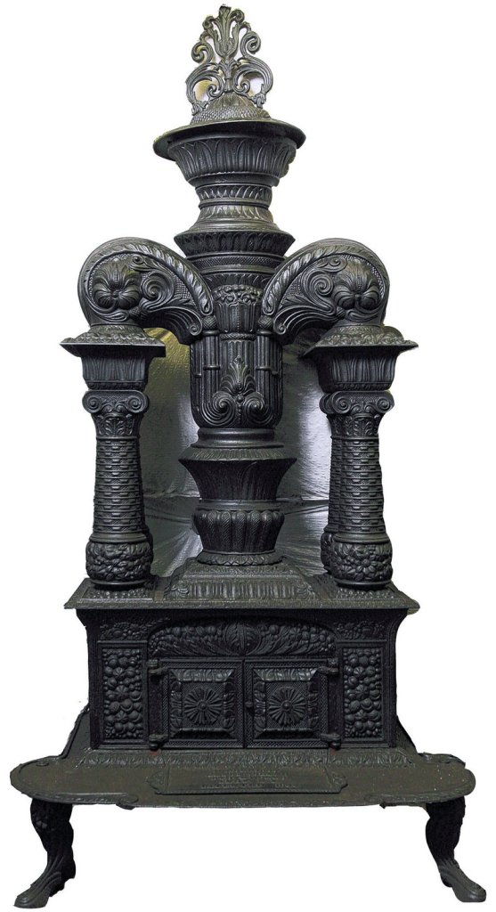A J. Morrison Green Island column stove patented in 1844.