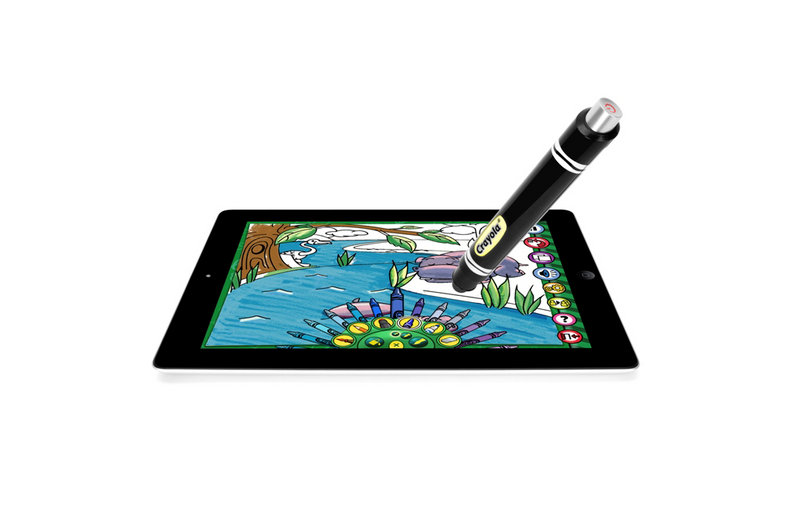 The Crayola Color Studio and iMarker allow children to doodle on the iPad just as they would a coloring book.