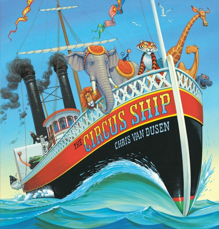 Chris Van Dusen, author of “The Circus Ship,” appears Saturday at the Penobscot Marine Museum in connection with the museum’s new exhibition, “The Circus Comes to Town.”