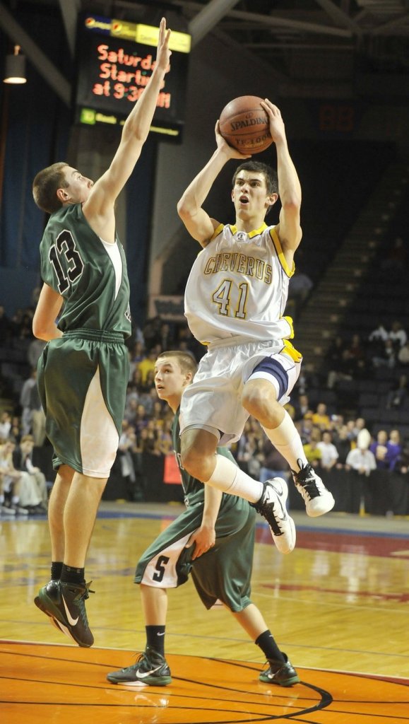 Louie DiStasio knows his way around the basket and is a big reason why Cheverus has a chance to add another Western Class A championship.