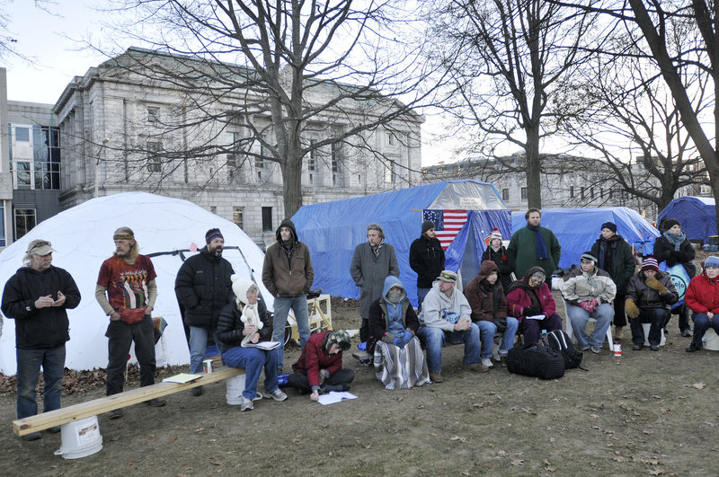 Occupy Maine protesters said Sunday that whatever happens to the encampment, their protest will continue in other venues.