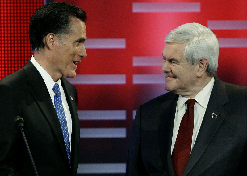 Mitt Romney and Newt Gingrich