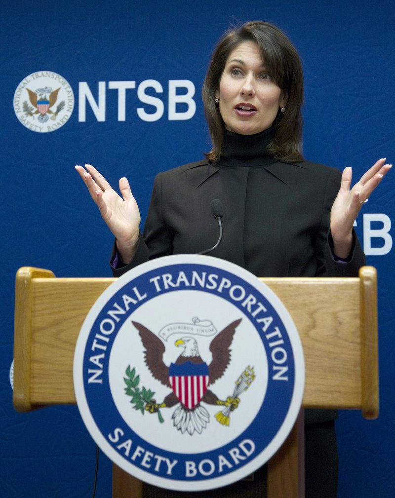 “No email, no text, no update, no call is worth a human life,” said NTSB Chairwoman Deborah Hersman during a news conference in Washington on Tuesday.