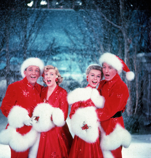 From left, Bing Crosy, Rosemary Clooney, Vera-Ellen and Danny Kaye in the holiday classic “White Christmas,” which screens Saturday at Rockland’s Strand Theatre.