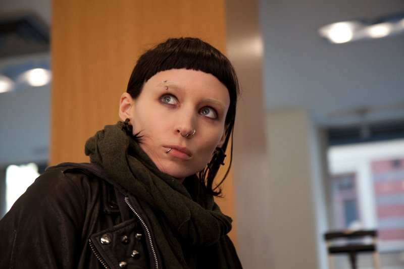 Rooney Mara as the computer hacker Lisbeth Salander in “The Girl with the Dragon Tattoo.”