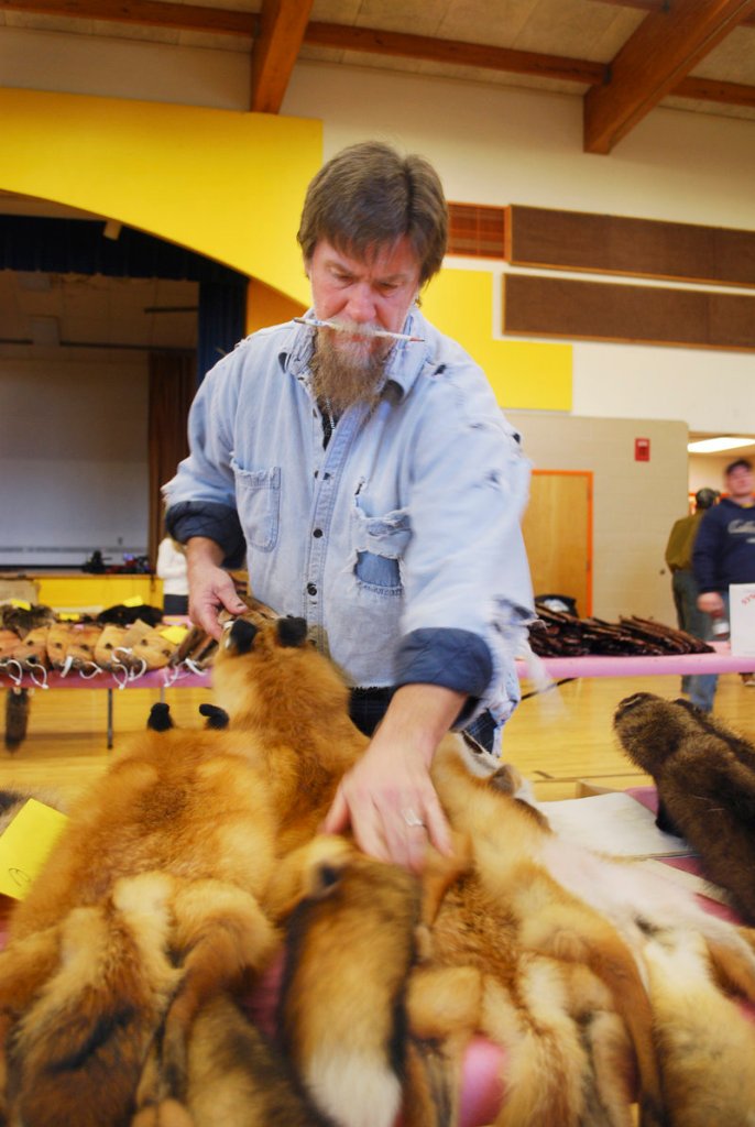 Guy Johnson, a fur buyer from Lakeville, Mass., travels the country buying fur from trappers to sell on the international market. Furs are popular in numerous Eastern European nations.