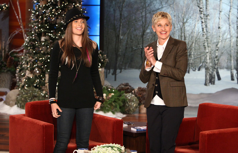 Paris Jackson and Ellen DeGeneres