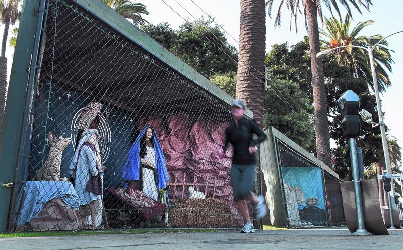 Christian congregations in Santa Monica, Calif., have organized Nativity scenes using 14 displays at Pacific Palisades Park since 1953. This year, the city doled out the spots using a lottery system, and atheists have claimed 18 of the 21 spots.