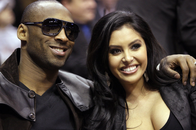 Kobe Bryant and his wife, Vanessa