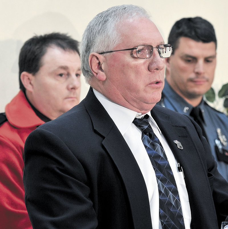Waterville Police Chief Joseph Massey speaks during a news conference Monday. He said the public has provided some important leads in the missing girl case.