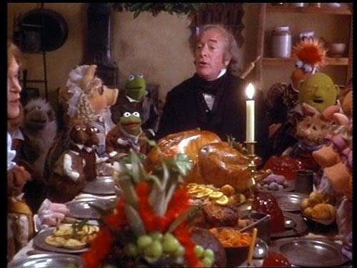 Michael Caine as Scrooge in “The Muppet Christmas Carol.”