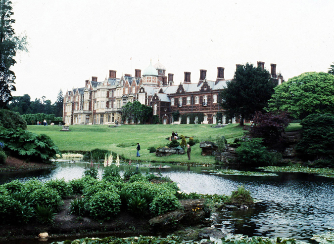 A file photo of Queen Elizabeth's Sandringham House in eastern England.