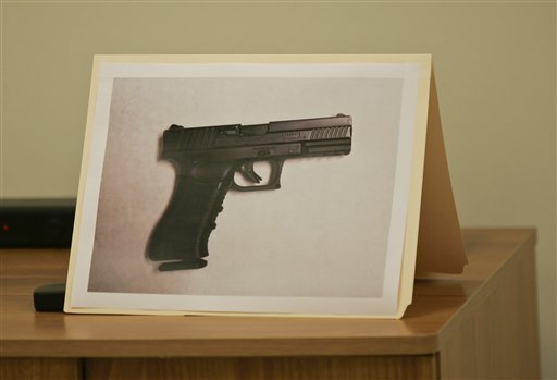 A photo of the carbon dioxide powered pellet handgun 15-year-old Jaime Gonzalez was holding at the time he was shot by police.