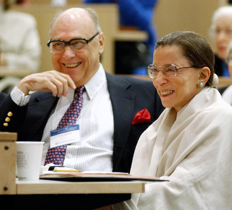 The late Martin Ginsburg, seen here with wife and Supreme Court Justice Ruth Bader Ginsburg, was designated chief cook in the Ginsburg family by the couple’s children.