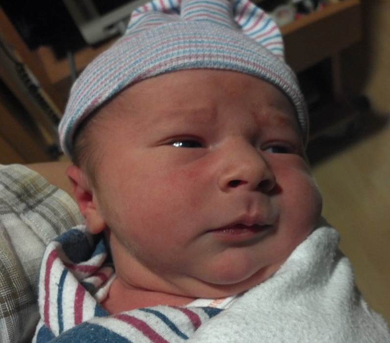 Theodore Bendix Martin, born at 11:50 a.m. Sunday to Erik and Valeska Martin of Durham, was the first baby of 2012 at Mercy Hospital.