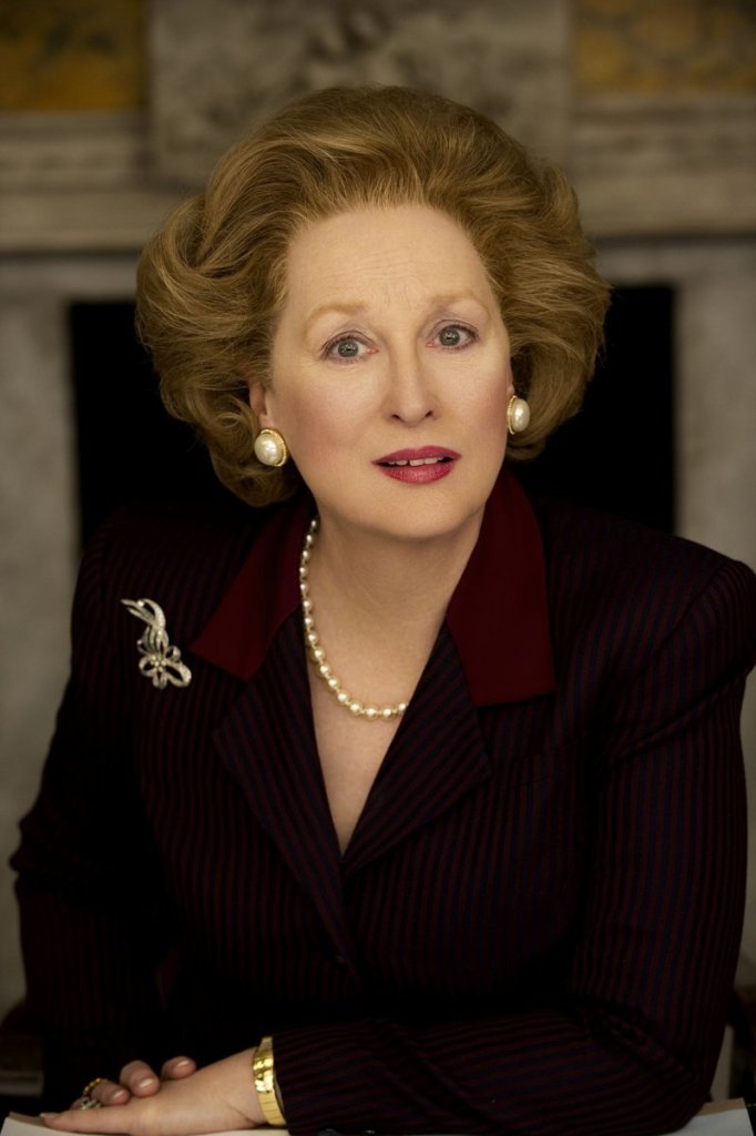 Meryl Streep as Margaret Thatcher in the soon-to-open “The Iron Lady.” The movie unfolds as a series of reminiscences by the former British prime minister.