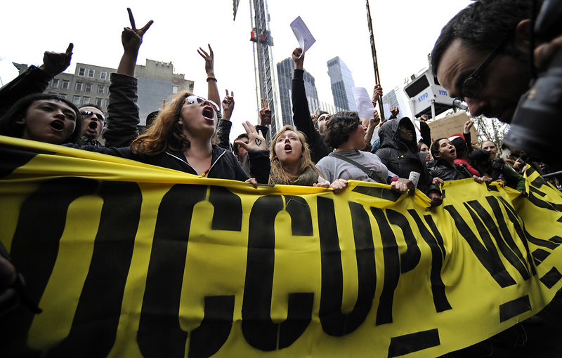 Making news in 2011: The Occupy movement that spread to cities around the globe ...
