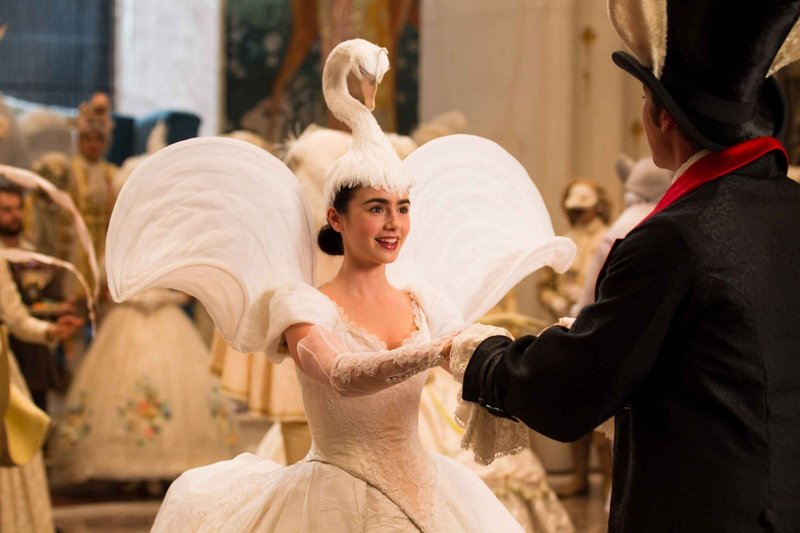 Lily Collins as Snow White in “Mirror Mirror.”