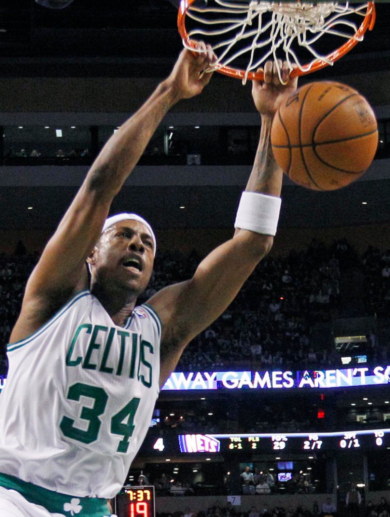 Paul Pierce is hitting his stride after missing the first three games and that’s good news for the Celtics, who beat New Jersey 89-70 to increase their winning streak to four.
