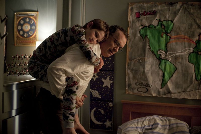 Thomas Horn as Oskar and Tom Hanks as Oskar's father in "Extremely Loud and Incredibly Close."