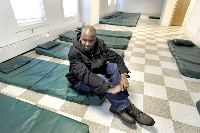 Dieudonne Nahigombeye slept on a mat at the Oxford Street Shelter when he arrived in the U.S. from Burundi in 2010. He has since moved to an apartment, but there are 45 other asylum seekers sleeping in Portland shelters this winter.