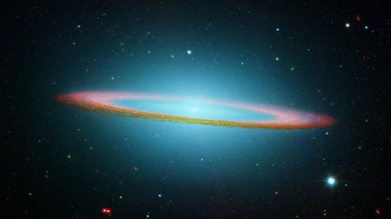 Image released by NASA shows Messier 104, commonly known as the Sombrero galaxy because in visible light it resembles a broad-brimmed Mexican hat. The currently favored notion of the big bang theory posits that everything came into being out of nothing.